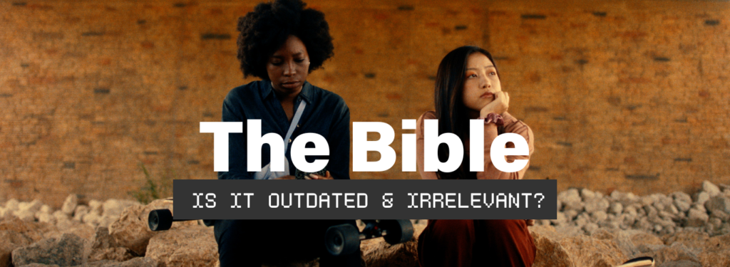 Is the Bible outdated and irrelevant? Two teen girls spending time together.